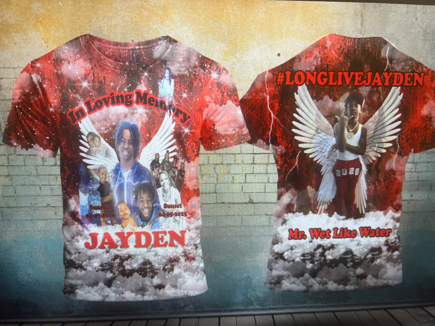 3D Memorial Shirt β Custom RIP Tribute Tee