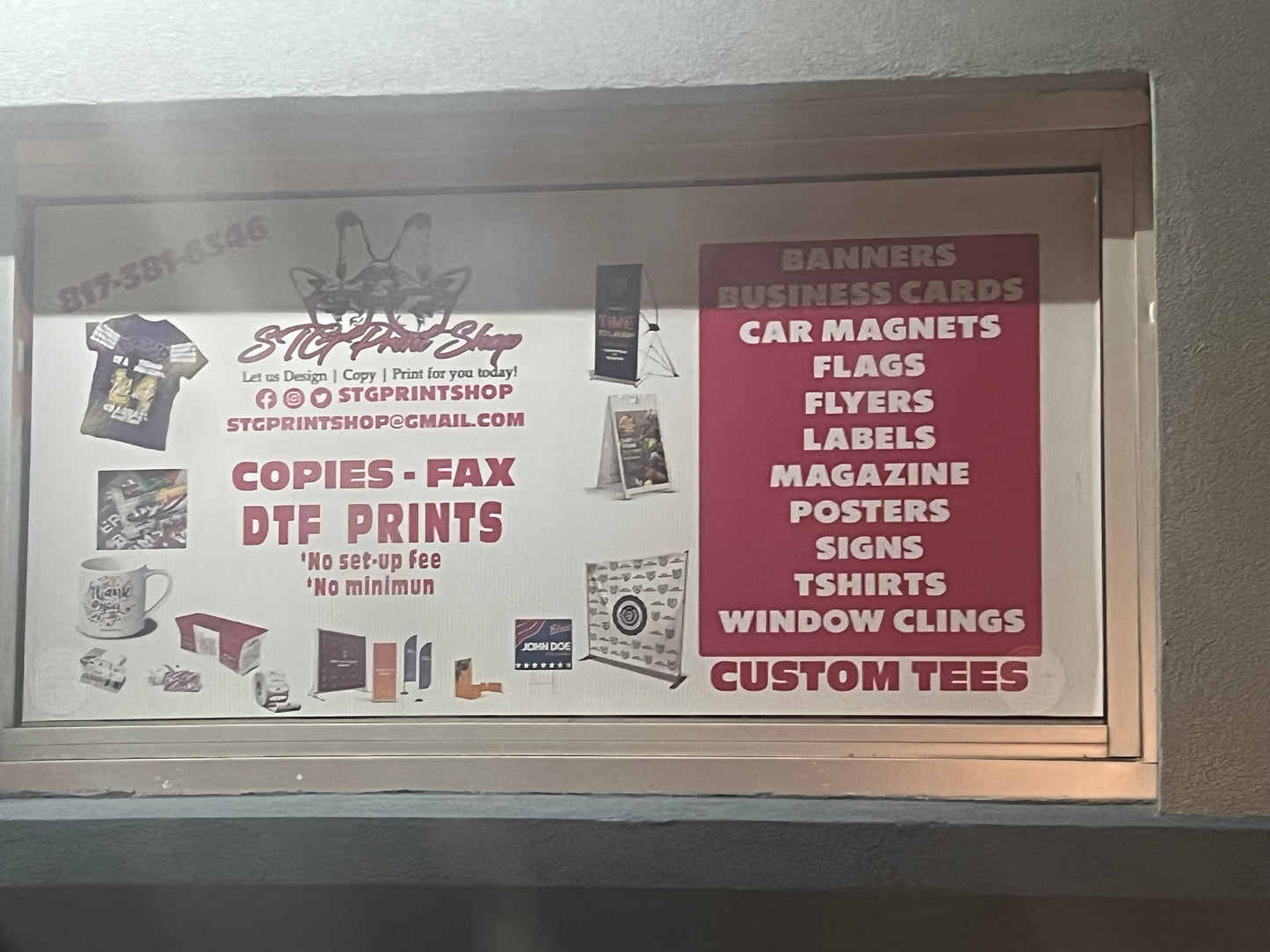 Window Cling SeeThru