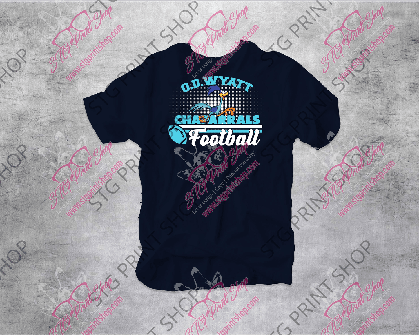 OD Wyatt Football v5 - by My Store - chaparral, high school football, OD Wyatt, spirit wear