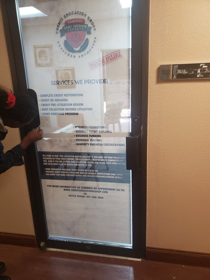 Window Cling SeeThru