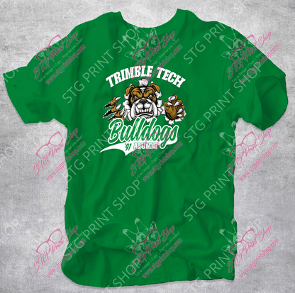 Trimble Tech Alumni Tshirt -  by STG Print Shop - bulldogs, high school football, spirit wear, trimble tech