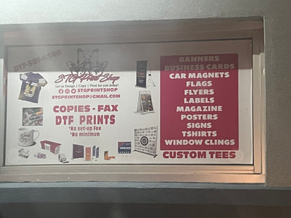 Window Cling SeeThru