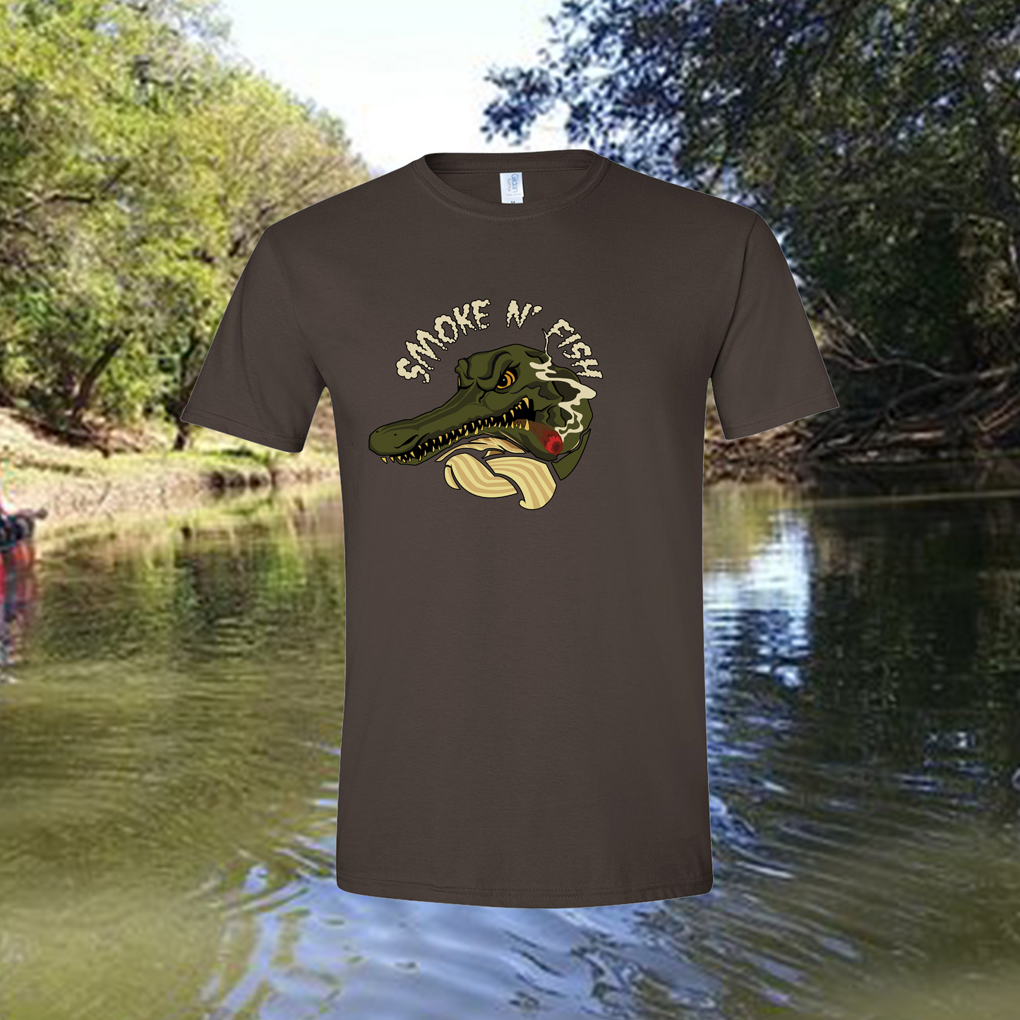 Smoke N Fish Tshirt – CeeLowTheHooker Official Merch
