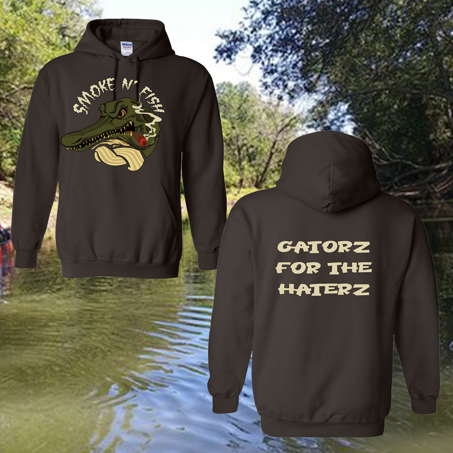 Smoke N Fish Hoodie – CeeLowTheHooker Official Merch