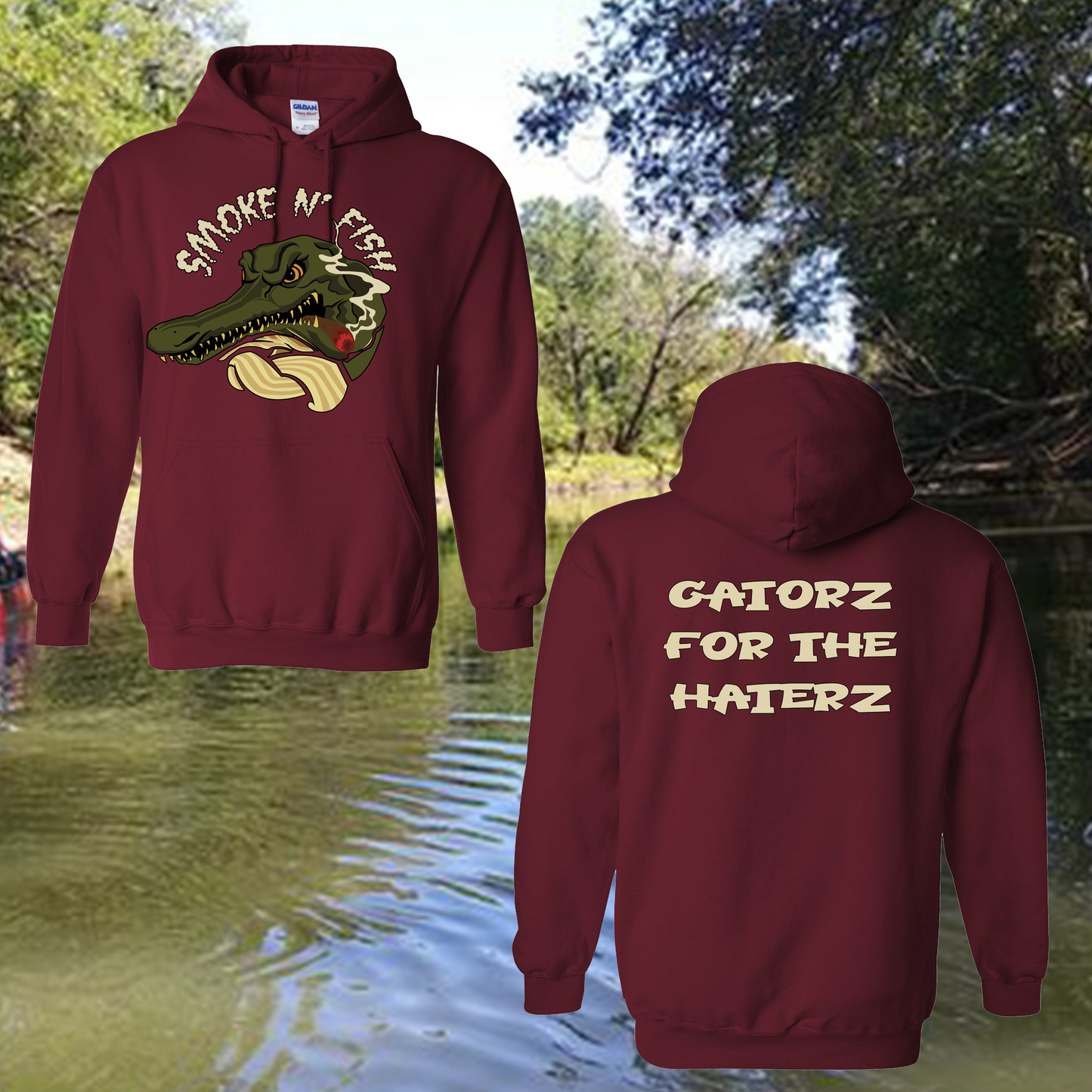 Smoke N Fish Hoodie – CeeLowTheHooker Official Merch
