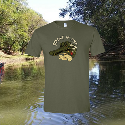 Smoke N Fish Tshirt – CeeLowTheHooker Official Merch