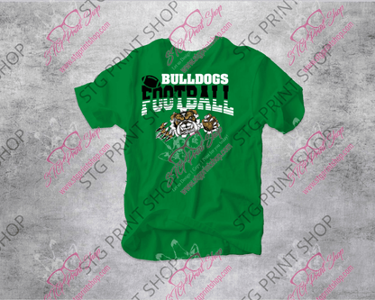 Trimble Tech Football v3 -  by My Store - bulldogs, high school football, spirit wear, trimble tech