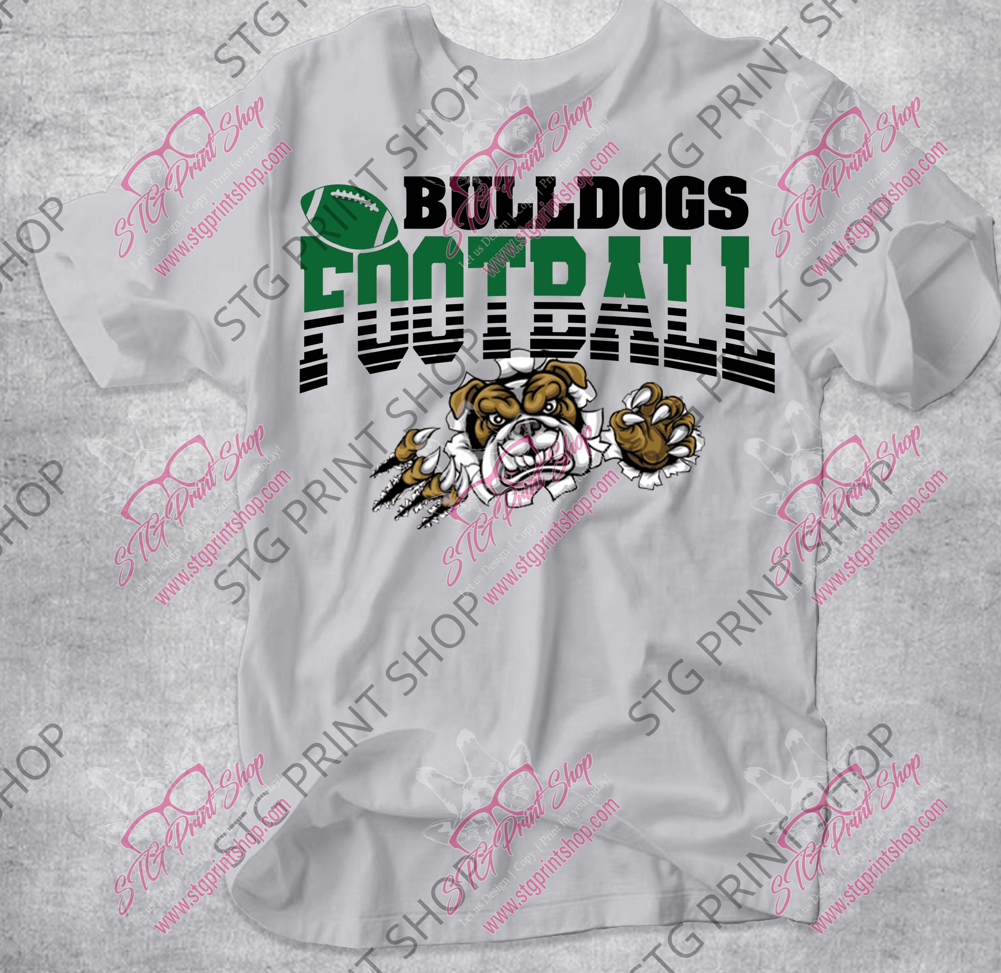 Trimble Tech Football v3 -  by My Store - bulldogs, high school football, spirit wear, trimble tech