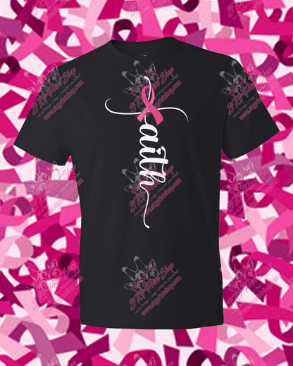 Cancer Awareness - Faith Cross Ribbon