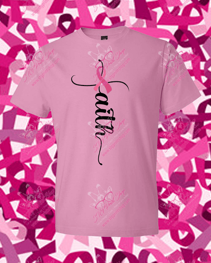 Cancer Awareness - Faith Cross Ribbon