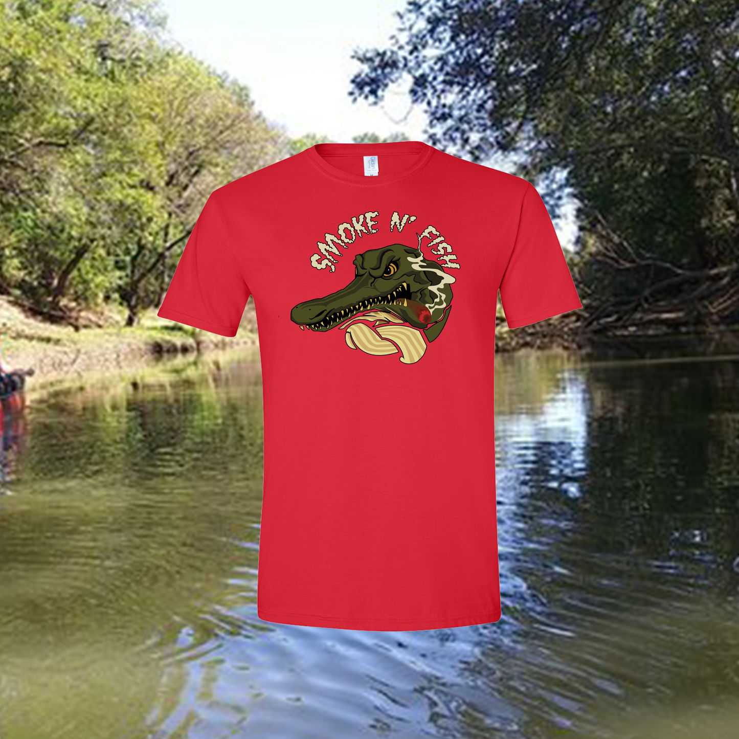 Smoke N Fish Tshirt – CeeLowTheHooker Official Merch