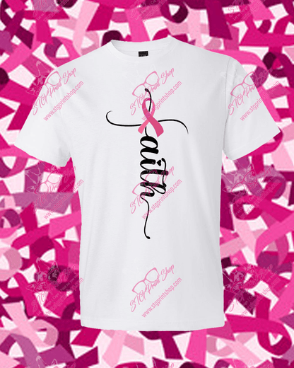 Cancer Awareness - Faith Cross Ribbon