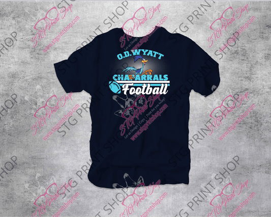 OD Wyatt Football v5 -  by My Store - chaparral, high school football, OD Wyatt, spirit wear